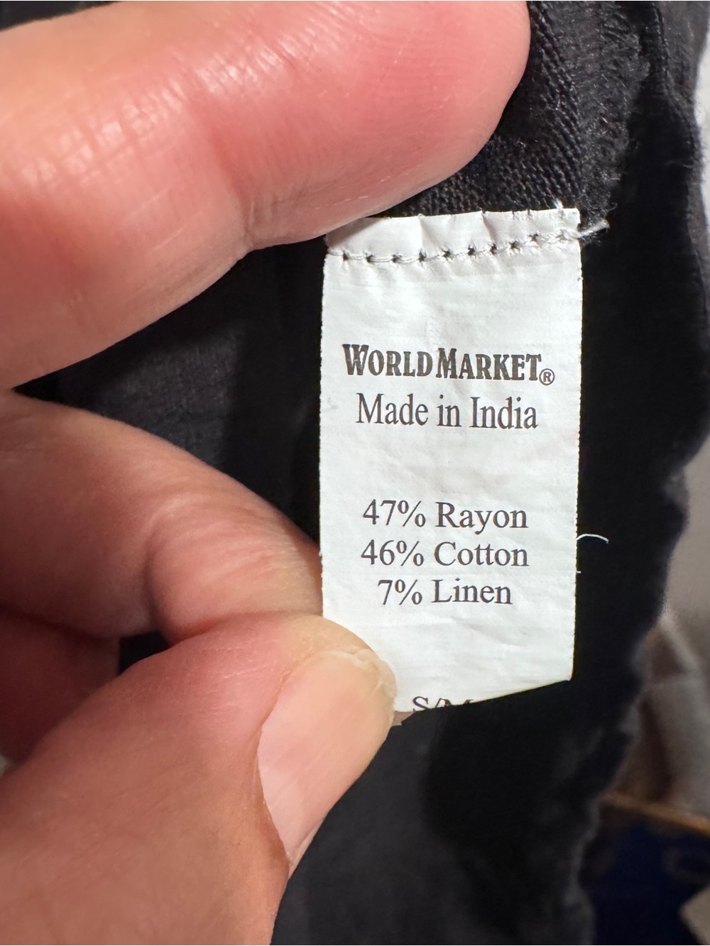 World Market Black Wide Leg Jumpsuit Sleeveless Racer Back Size Medium - Picture 6 of 6